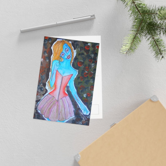 Do I Scare You? Postcard print. - MoonShadow Creations