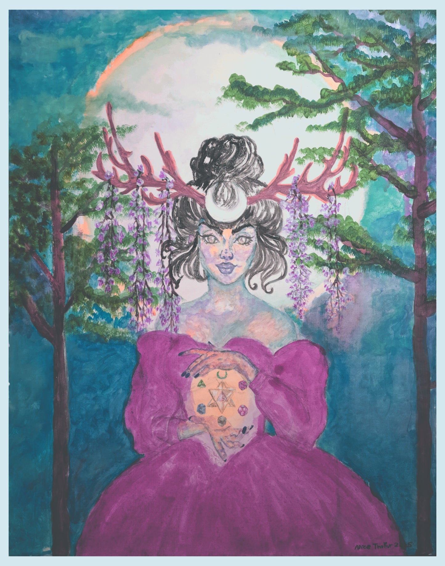 She Rises And Transforms (Mounted Limited Edition Print) 5.5" x 7"