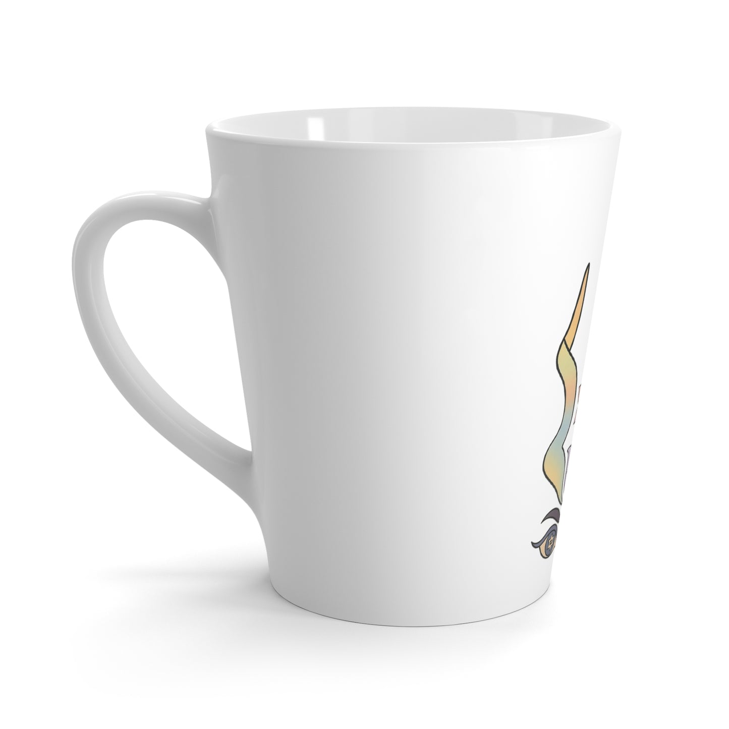 Bohemian Latte Mug with Spiritual Design - Perfect for Mindfulness and Self-Care