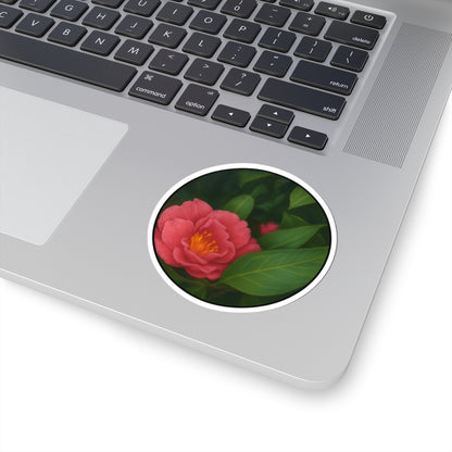 Vibrant Floral Kiss-Cut Stickers for Home & Office Decor