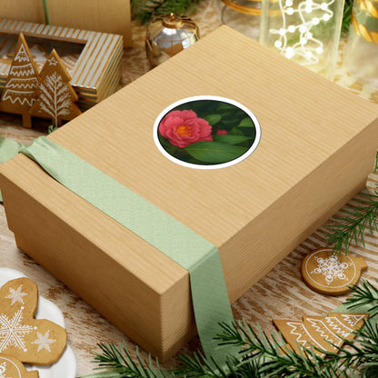 Vibrant Floral Kiss-Cut Stickers for Home & Office Decor