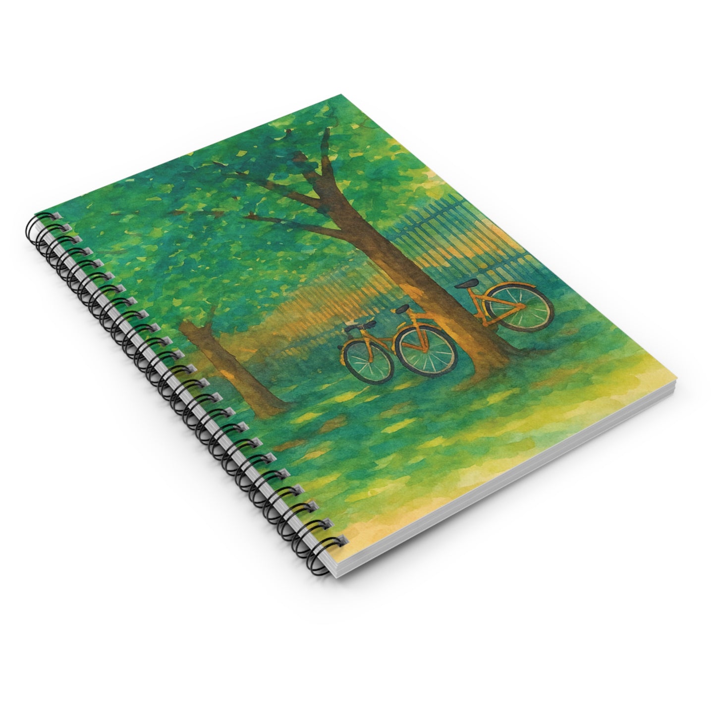 Scenic Bicycle Spiral Notebook - Ruled Line for Nature Lovers