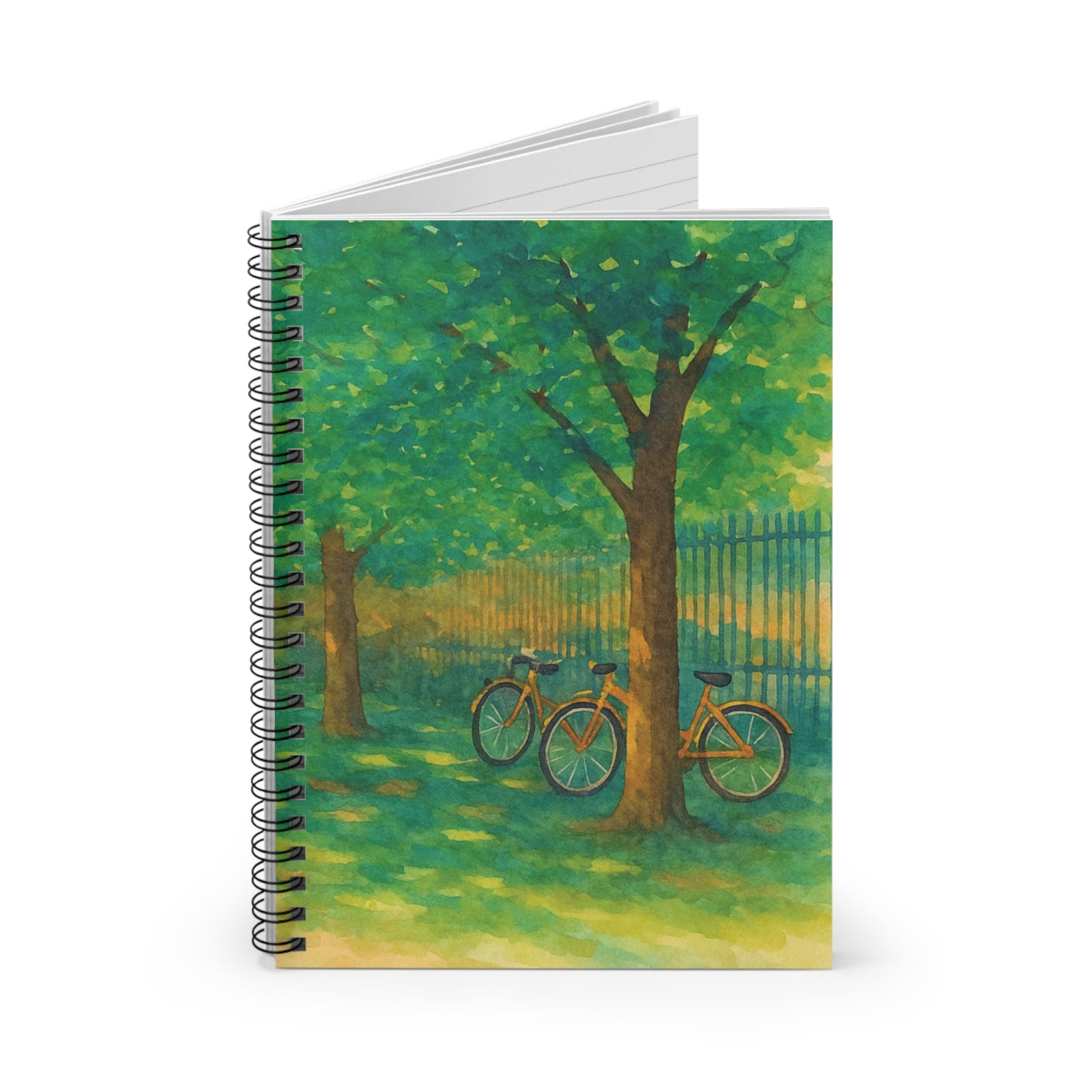 Scenic Bicycle Spiral Notebook - Ruled Line for Nature Lovers