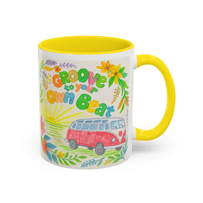 Groove to Your Own Beat Coffee Mug - Vibrant 11oz & 15oz Mugs for Nature Lovers