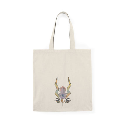 Mystical Eye Canvas Tote Bag - Eco-Friendly & Stylish