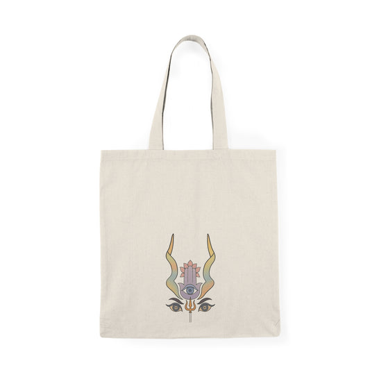 Mystical Eye Canvas Tote Bag - Eco-Friendly & Stylish