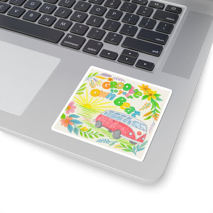 Groove to Your Own Beat Stickers Hippie Vibes
