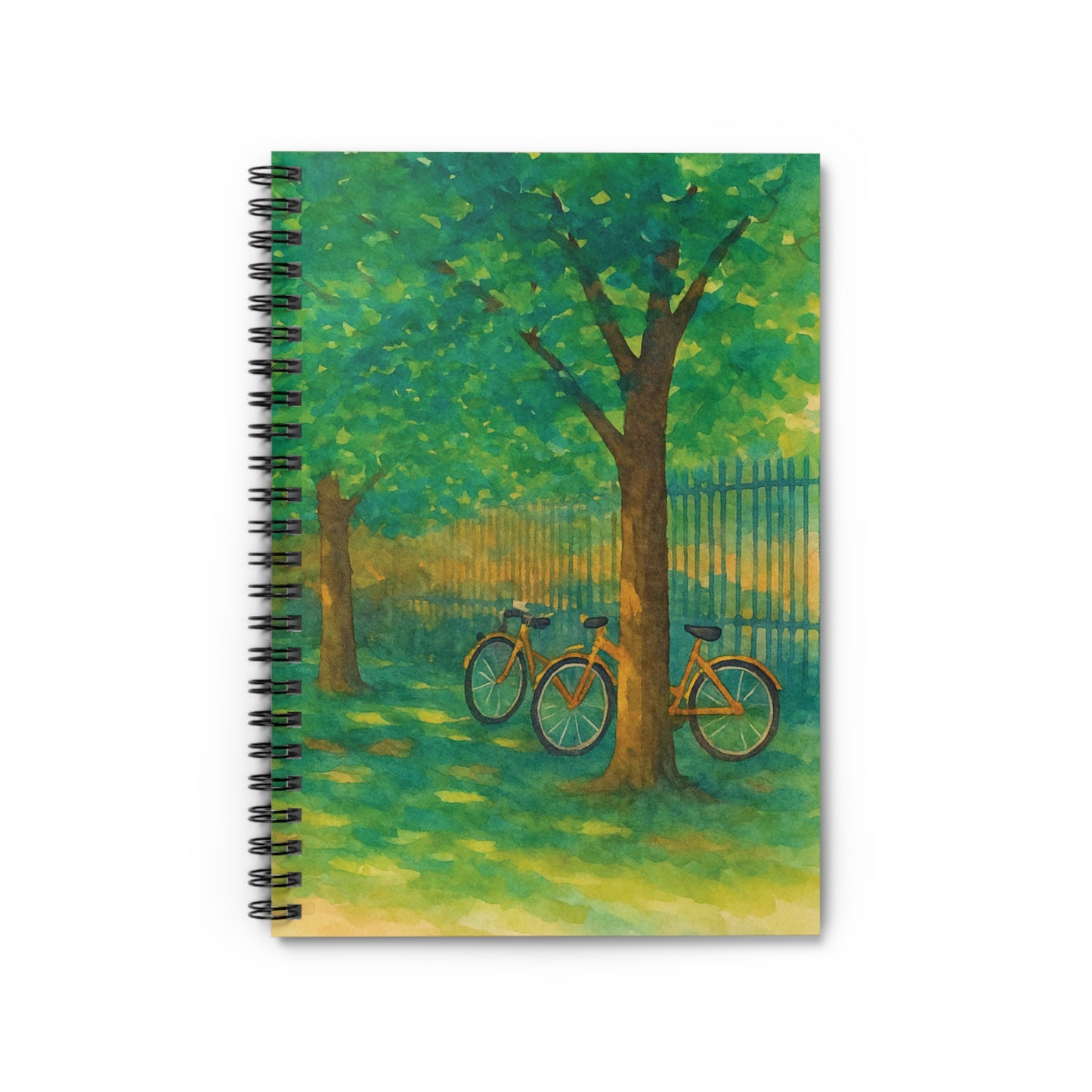 Scenic Bicycle Spiral Notebook - Ruled Line for Nature Lovers