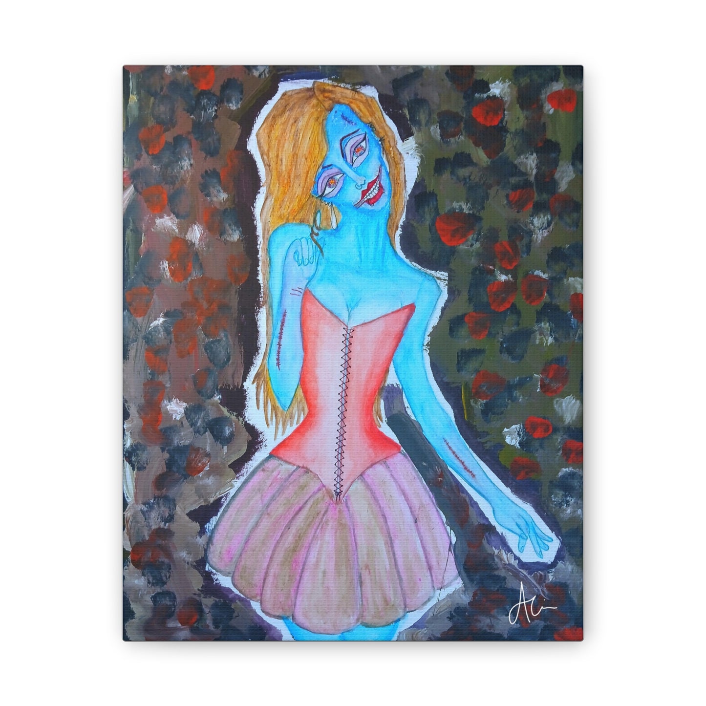 Do I Scare You? 8x10 on Print on Canvas