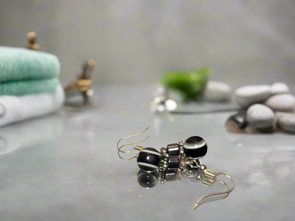 Evil Eye Black And Magnetic Earrings To Center The Mind