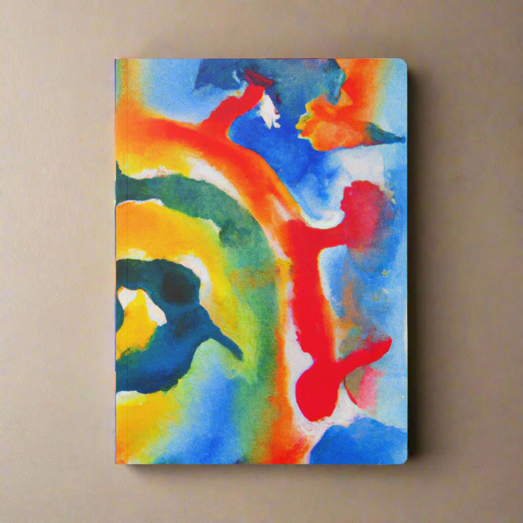 Vibrant Softcover Journal – Colorful Watercolor Design for Creative Minds