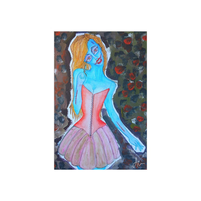 Do I Scare You? Postcard print.