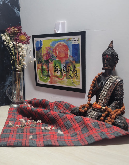 Om Mani Padme Hum Mounted Print