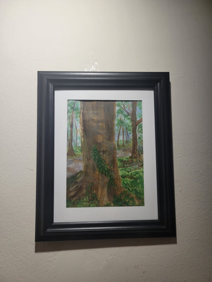 You Look Good In Blue (Original Painting) 8"x10" Frame